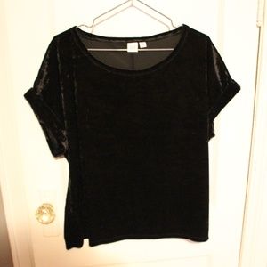 Black Velvet Top